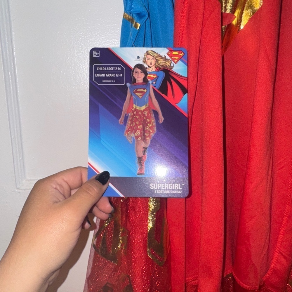 Child Supergirl Costume large 12/14 NWT - Picture 4 of 4